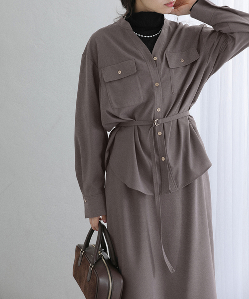 La TOTALITE（ラ トータリテ） ワンピース 「洗える」ワークディテール