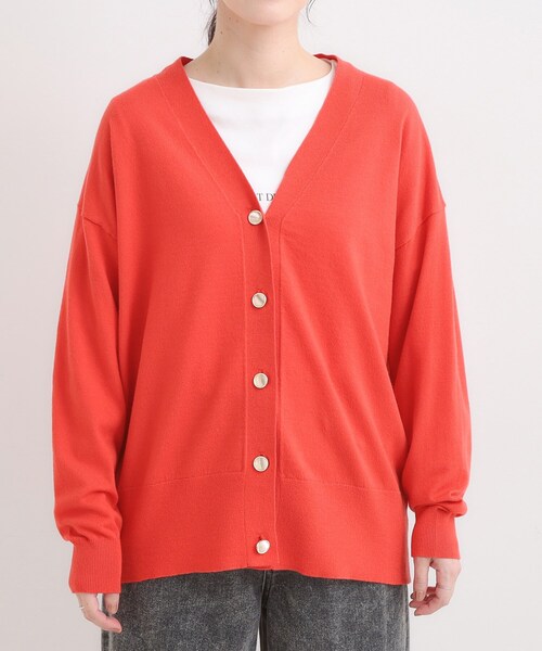 DRESKIP（ドレスキップ） カーディガン 「洗える」もちもち ミドル丈