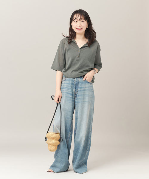 「journal standard L'essage」 半袖ポロシャツ FREE マスタード レディース_画像5