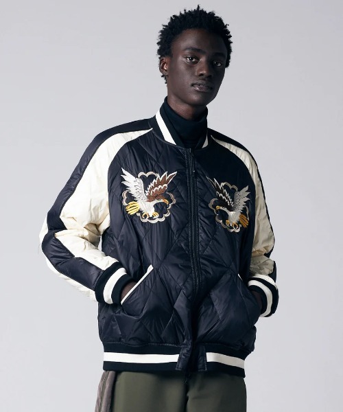 希少 oniwa soto スカジャン リバーシブル ボンバーJKT 短丈 希少 oniwa soto スカジャン リバーシブル ボンバーJKT 短丈 希少