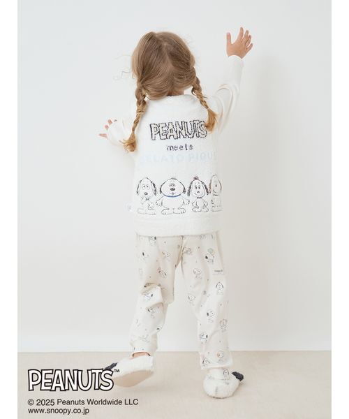 PEANUTS meets GELATO PIQUE ベビーパジャマ XXS gelato pique (ジェラート ピケ)」【PEANUTS meets GELATO PIQUE