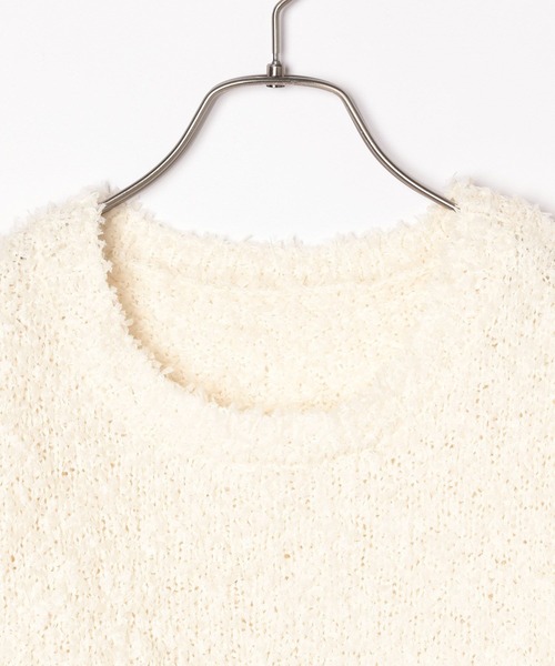 「Heather」 半袖ニット FREE レッド レディース_画像3