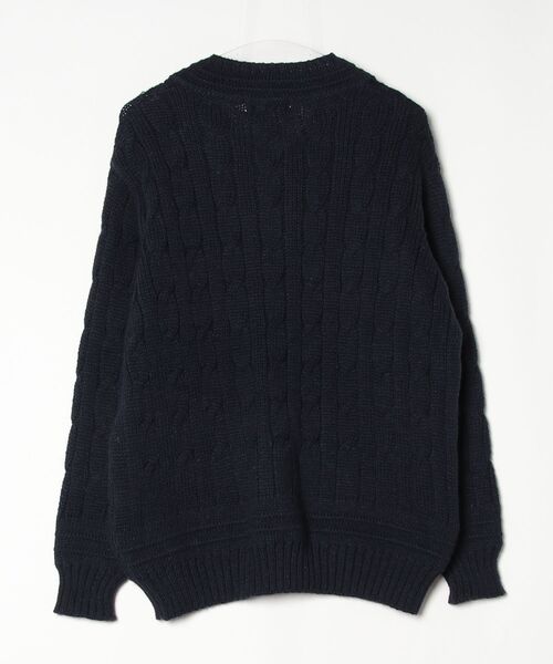 「James Charlotte」 長袖ニット 38 ネイビー メンズ_画像2