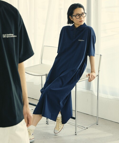 Firsthand（ファーストハンド） シャツワンピース FREE ネイビー
