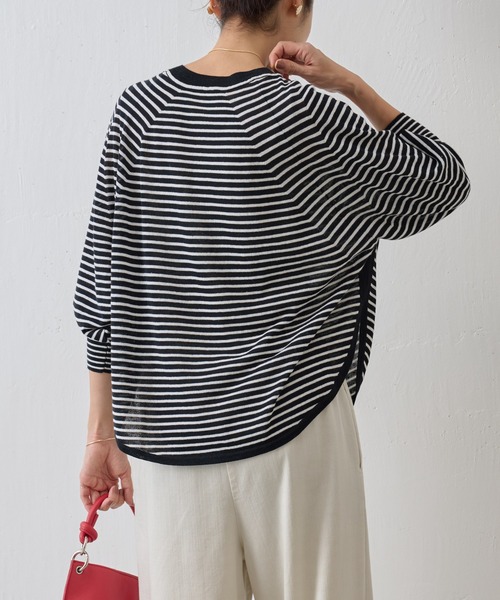 【新品 】Beardsley ビアズリー BEARDSLEY（ビアズリー） 長袖ニット FREE ネイビー レディース
