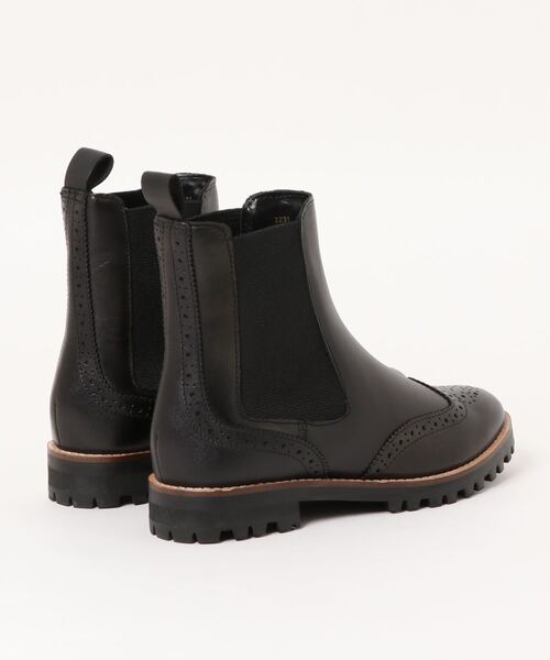 「ALPHA CUBIC」 ショートブーツ 24.5cm ブラック レディース_画像5