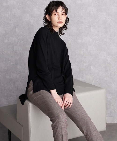 「la.f…」 長袖ニット 9号 ボルドー レディース_画像3