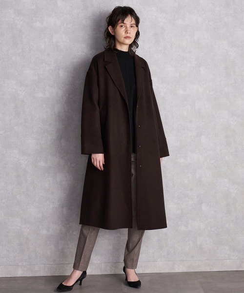 「la.f…」 長袖ニット 9号 ボルドー レディース_画像7