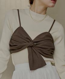 OLUN cross design bustier/クロスデザインビスチェ レディース