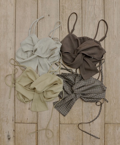 OLUN cross design bustier/クロスデザインビスチェ レディース