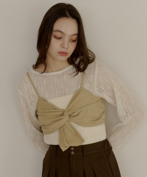 新品　OLUN cross design bustier/クロスデザインビスチェ cross design bustier/クロスデザインビスチェ（その他トップス