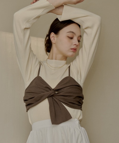 OLUN cross design bustier/クロスデザインビスチェ レディース