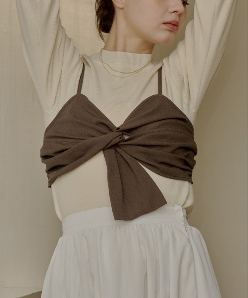 OLUN cross design bustier/クロスデザインビスチェ レディース