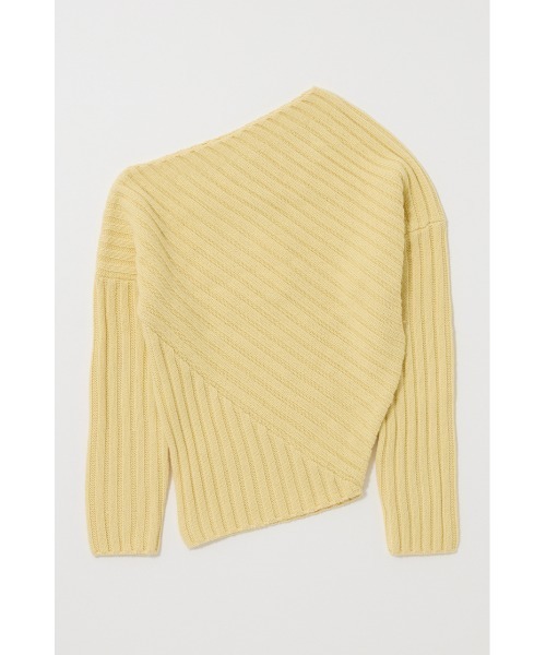MOUSSY（マウジー） ニット セーター ASYMMETRY RIB ニット レディース