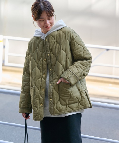 「JOURNAL STANDARD relume」 キルティングブルゾン FREE ブラック レディース_画像10