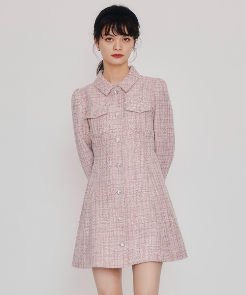 REDYAZEL（レディアゼル） ワンピース ビジューボタンファンシー