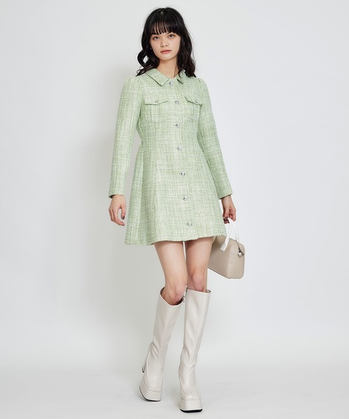 REDYAZEL（レディアゼル） ワンピース ビジューボタンファンシー