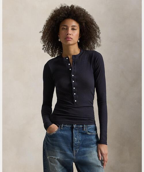 POLO RALPH LAUREN（ポロ・ラルフローレン） tシャツ リブ コットン