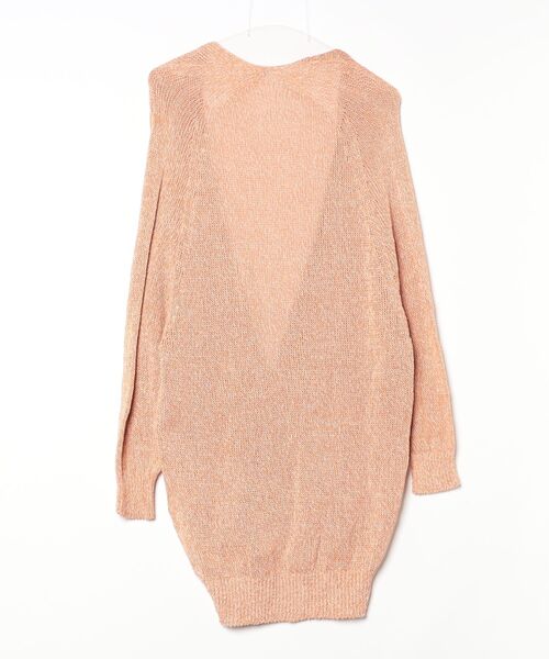 「qualite」 ニットカーディガン FREE オレンジ レディース_画像2