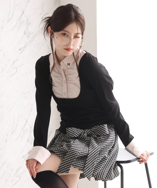 Rady レイヤードトップス ドッキングトップス Rady - Rady レイヤードトップス ドッキングトップスの通販 by Rady's