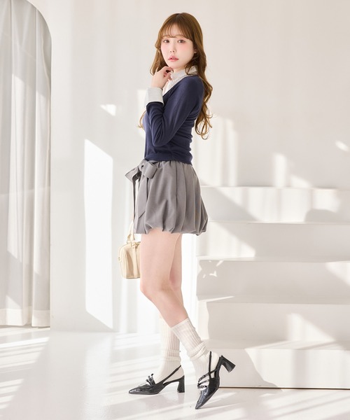 one after another NICE CLAUP tシャツ レイヤードドッキングトップス