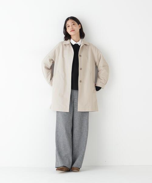 human woman（ヒューマンウーマン） ステンカラーコート コート 「弱撥