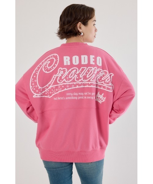 【美品】ロデオクラウンズビッグRロゴスウェット 美品 RODEO CROWNS ロデオクラウンズ ビッグロゴ パッチ スウェット