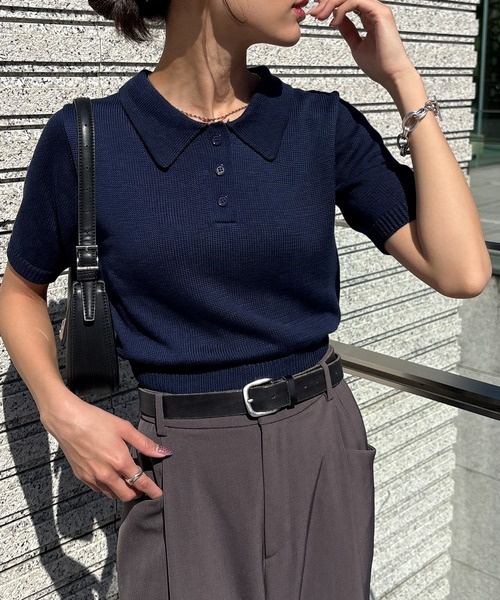 NOGLE ポロシャツ ポロ 「NOGLE/ノグル」コンパクトサマーニットポロ