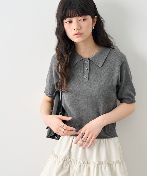 NOGLE ポロシャツ ポロ 「NOGLE/ノグル」コンパクトサマーニットポロ