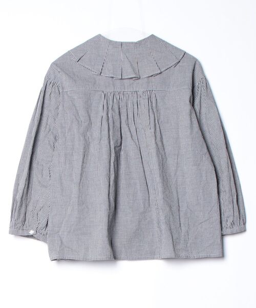 「haupia」 7分袖ブラウス MEDIUM グレー レディース_画像2