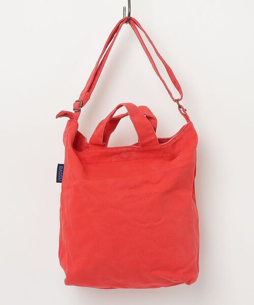 「BAGGU」 ワンポイント2WAYバッグ - レッド レディース_画像2
