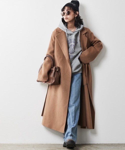 「CHIC STYLE」 チェスターコート 4L キャメル レディース_画像5