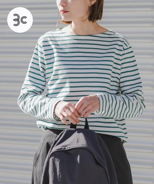 FORK&SPOON（フォークアンドスプーン） tシャツ ボートネックボーダー 