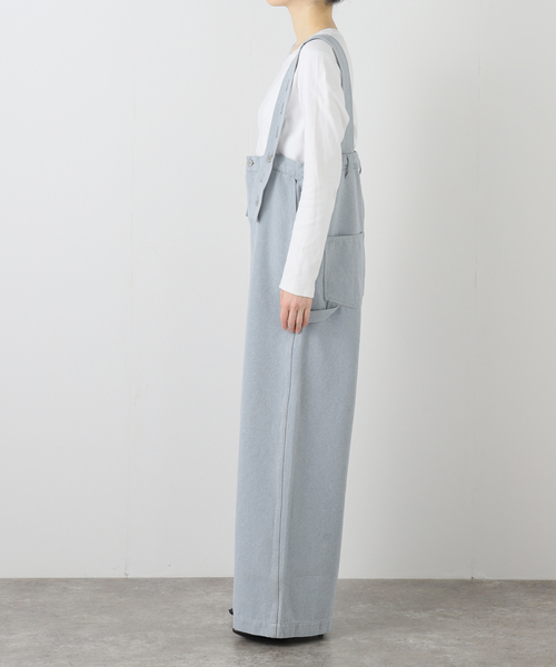 サロペット オーバーオール QUIITO RECICLE WORK OVERALL Q26S-D133：オーバーオール レディースの画像
