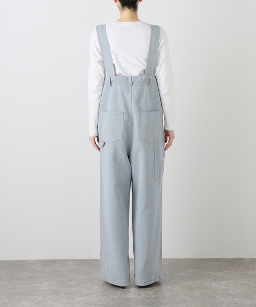 サロペット オーバーオール QUIITO RECICLE WORK OVERALL Q26S-D133：オーバーオール レディースの画像