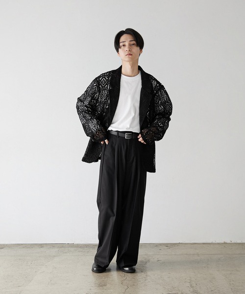 「Nilway」 テーラードジャケット LARGE アイボリー メンズ_画像5