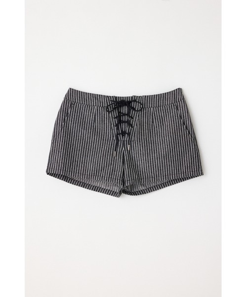 LAGUA GEM（ラグアジェム） パンツ STRIPE LACE UP ショートパンツ
