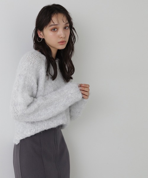 「NATURAL BEAUTY BASIC」 長袖ニット FREE ブラウン レディース_画像3