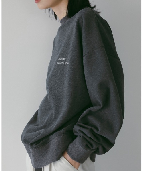 anuke（アンヌーク） トレーナー スウェット Embroidery Logo Sweat