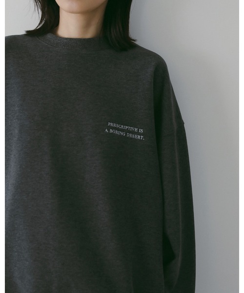 anuke（アンヌーク） トレーナー スウェット Embroidery Logo Sweat