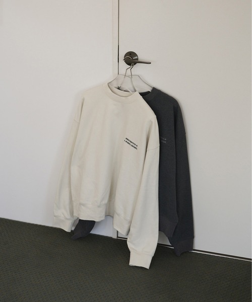 anuke（アンヌーク） トレーナー スウェット Embroidery Logo Sweat
