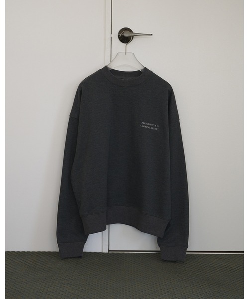 anuke（アンヌーク） トレーナー スウェット Embroidery Logo Sweat