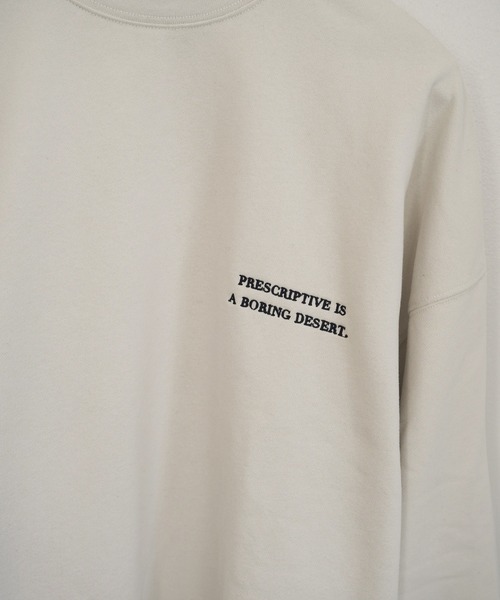 anuke（アンヌーク） トレーナー スウェット Embroidery Logo Sweat