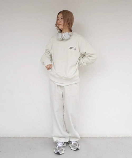 anuke（アンヌーク） トレーナー スウェット Embroidery Logo Sweat
