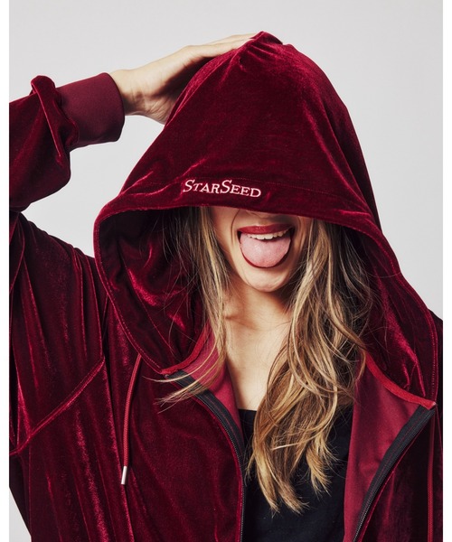 KEBOZ（ケボズ） パーカー SS×KBZ VELOUR HOODIE レディース