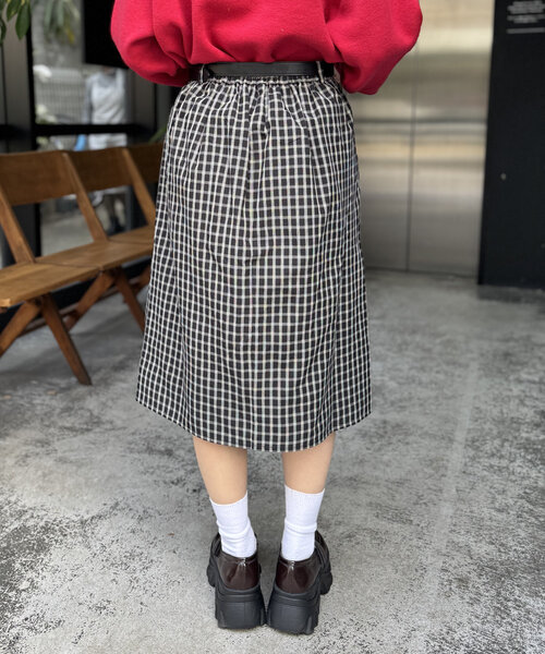 「w closet」 プリーツスカート FREE グレー レディース_画像6