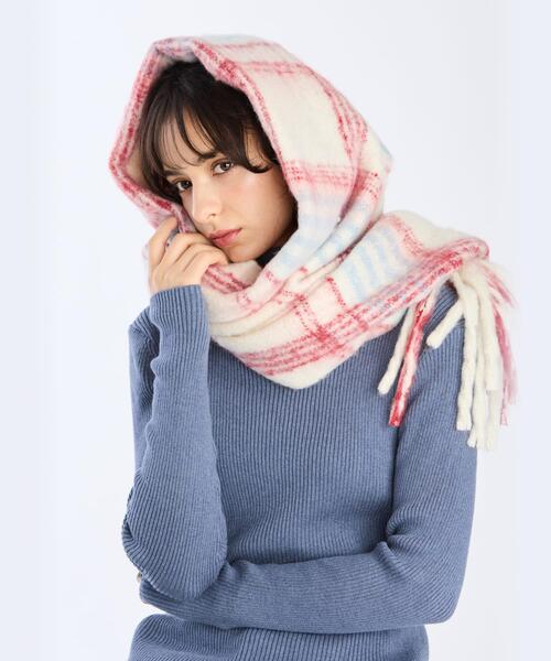 「To b. by agnes b.」 ストール FREE レッド レディース_画像8