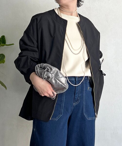 un dix cors（アンディコール） ブルゾン アウター メモリータフタノー
