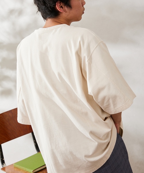 「ARMY TWILL」 7分袖Tシャツ LARGE カーキ メンズ_画像9