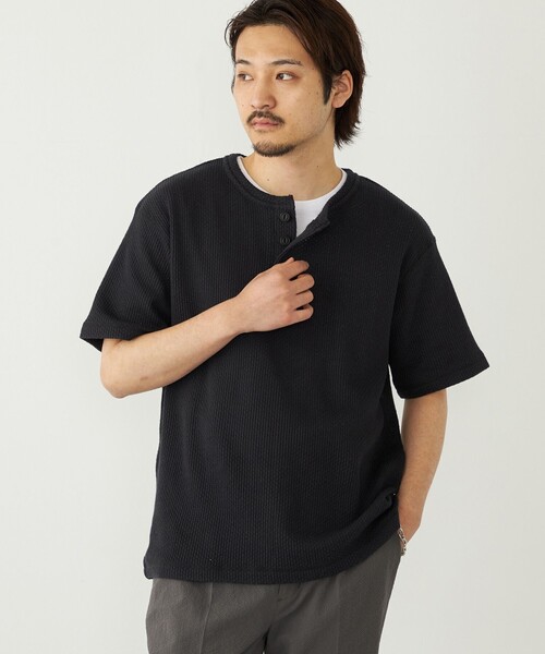 SHIPS ヘンリーネック Tシャツ SHIPS Colors（シップスカラーズ） ヘンリーネック tシャツ SHIPS